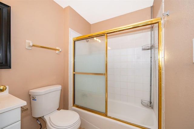 5060 Downing St Unit 6, Orlando, FL 32839 - full bathroom with bath / shower combo with glass door, vanity, and toilet