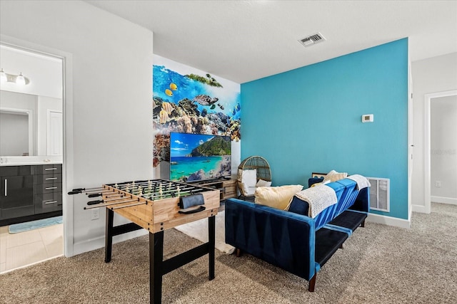 235 Villa Domani Cir, Davenport, FL 33896 - carpeted living room with baseboards