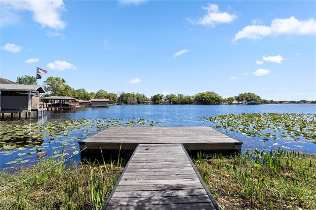 8616 Port Said St, Orlando, FL 32817 - dock area featuring a water view