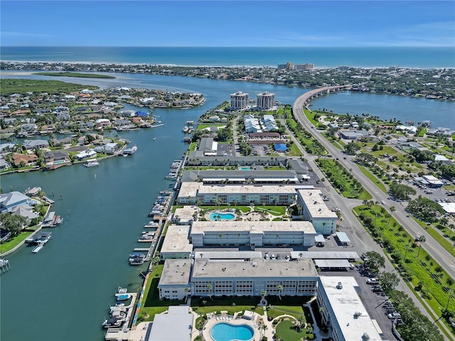 325 N Causeway Unit D104, New Smyrna Beach, FL 32169 - drone / aerial view with a water view