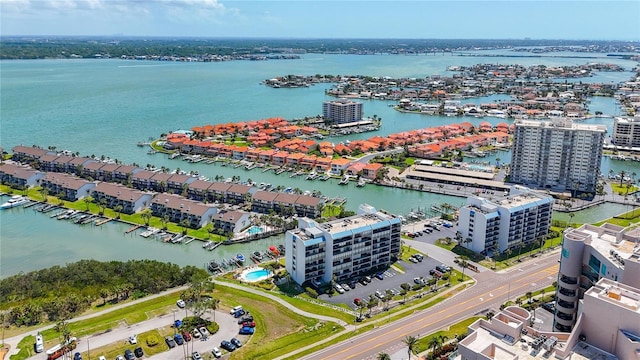 1581 Gulf Blvd Unit 102N, Clearwater Beach, FL 33767 - view of urban area with numerous boat docks and a large body of water