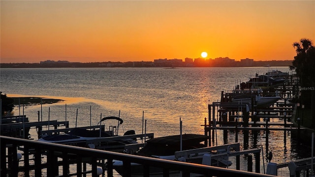1581 Gulf Blvd Unit 102N, Clearwater Beach, FL 33767 - water view featuring a dock