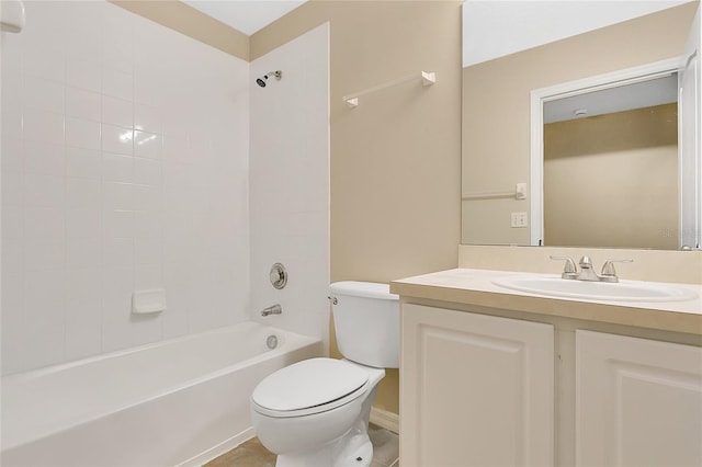 1556 Sherbourne St, Winter Garden, FL 34787 - bathroom featuring toilet, vanity, and shower / washtub combination