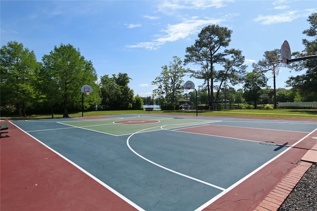 view of sport court with community basketball court