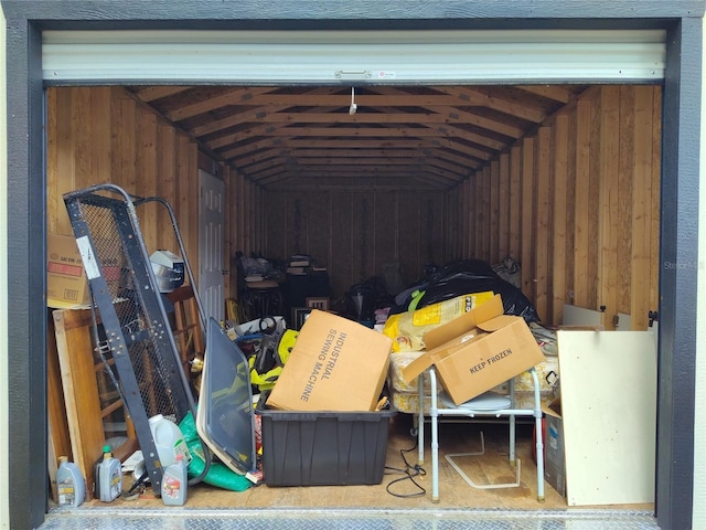 view of storage room