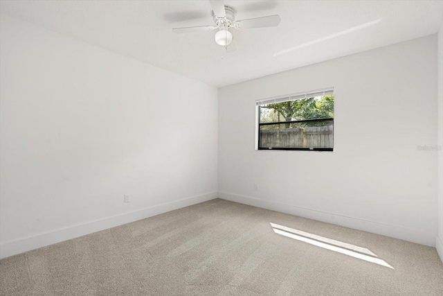 345 W Hornbeam Dr, Longwood, FL 32779 - spare room featuring ceiling fan, baseboards, and carpet
