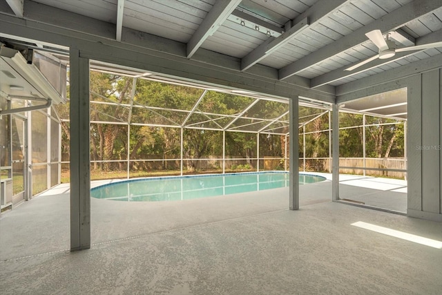 345 W Hornbeam Dr, Longwood, FL 32779 - view of swimming pool with a fenced in pool, a fenced backyard, and a patio area