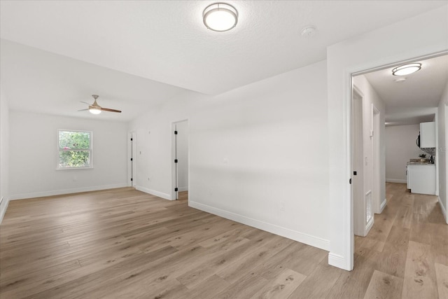 4246 Clarinda St, Orlando, FL 32811 - spare room featuring baseboards, ceiling fan, and light wood-type flooring