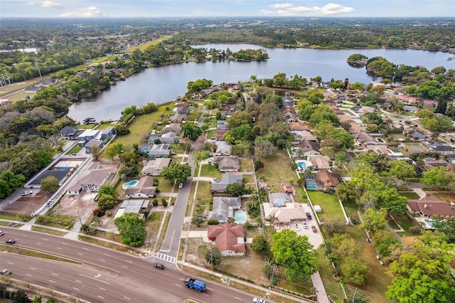 3994 Irma Shores Dr, Orlando, FL 32817 - birds eye view of property with a water view and a residential view