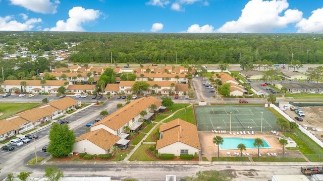 5763 Saint Christopher Dr Unit 55, Orlando, FL 32822 - birds eye view of property with a view of trees and a residential view
