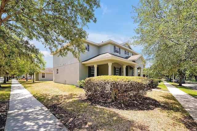 view of property exterior featuring stucco siding