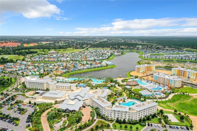7968 Shaker St, Kissimmee, FL 34747 - drone / aerial view with a water view