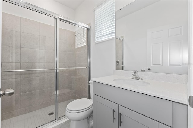 503 Silver Palm Dr, Haines City, FL 33844 - bathroom featuring vanity and a stall shower