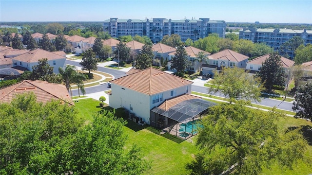 birds eye view of property featuring a residential view