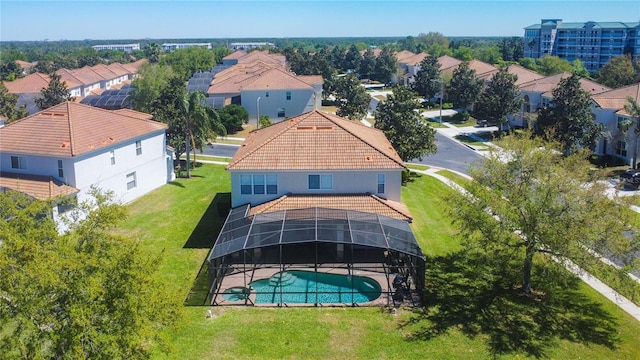 bird's eye view featuring a residential view