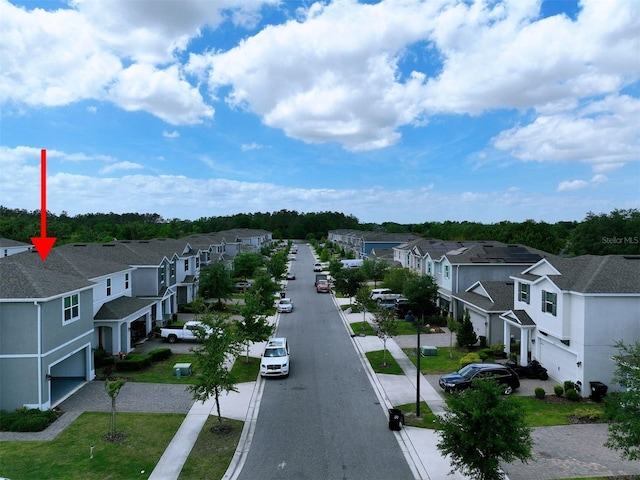 exterior space with a residential view