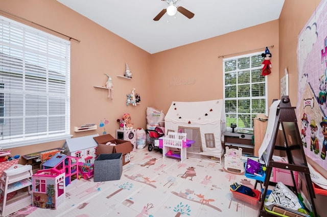 13520 Meadow Bay Loop, Orlando, FL 32824 - playroom featuring ceiling fan