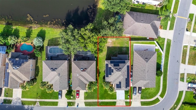 13520 Meadow Bay Loop, Orlando, FL 32824 - aerial perspective of suburban area featuring property parcel outlined