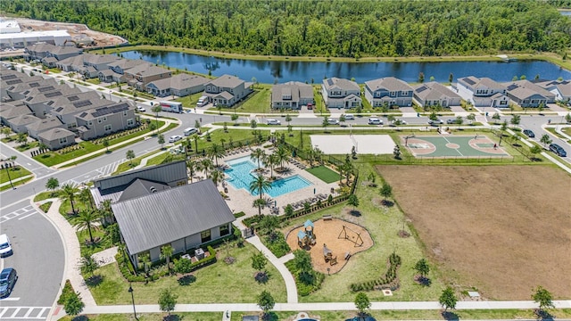 12048 Imaginary Way, Orlando, FL 32832 - drone / aerial view with a forest view and a water view
