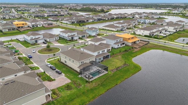 13640 Haulover Beach Ln, Orlando, FL 32827 - aerial view with a water view and a residential view