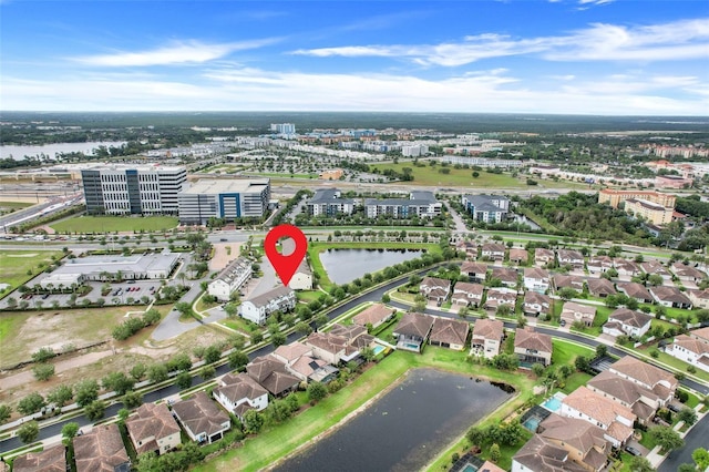 7772 Sweet Star Ave, Orlando, FL 32836 - drone / aerial view featuring a water view and a residential view