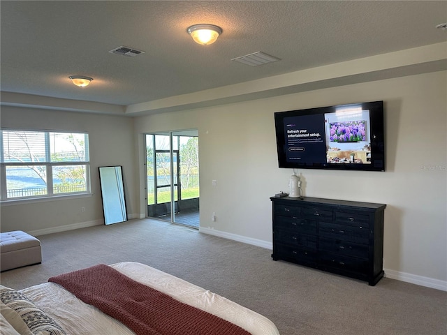 3399 Buoy Cir, Winter Garden, FL 34787 - carpeted bedroom featuring access to outside, baseboards, multiple windows, and visible vents