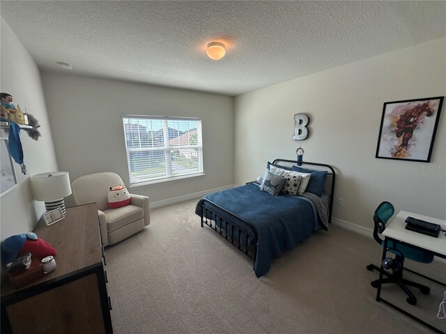 3399 Buoy Cir, Winter Garden, FL 34787 - carpeted bedroom with baseboards and a textured ceiling