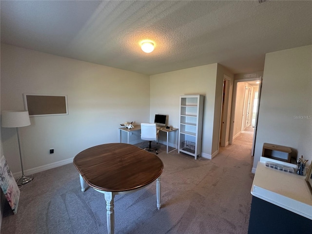 3399 Buoy Cir, Winter Garden, FL 34787 - office area with light carpet, baseboards, and a textured ceiling