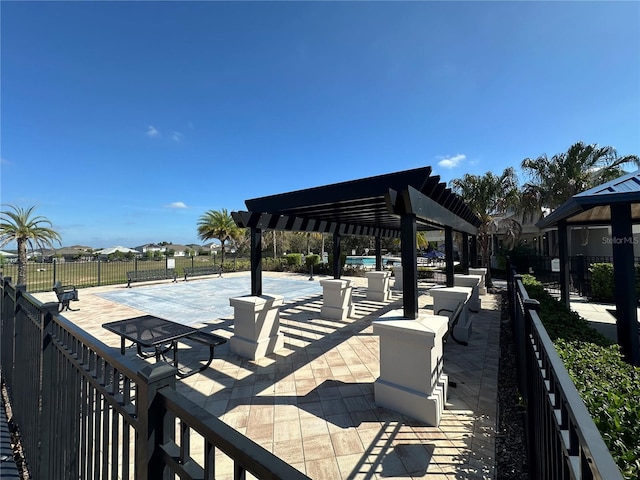 3399 Buoy Cir, Winter Garden, FL 34787 - view of patio with a pergola and fence