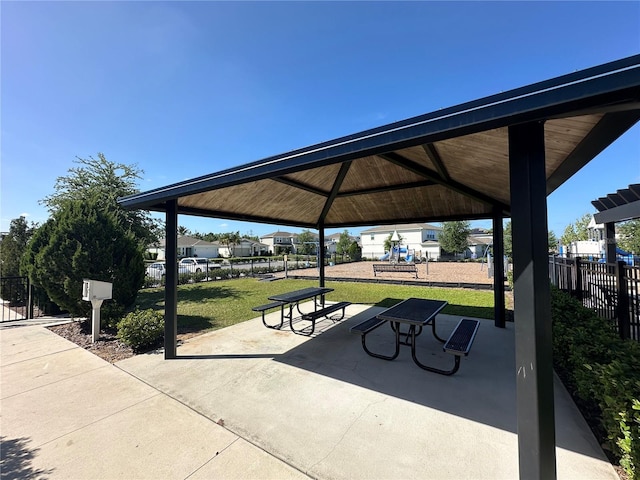 3399 Buoy Cir, Winter Garden, FL 34787 - surrounding community with playground community, fence, a gazebo, and a yard
