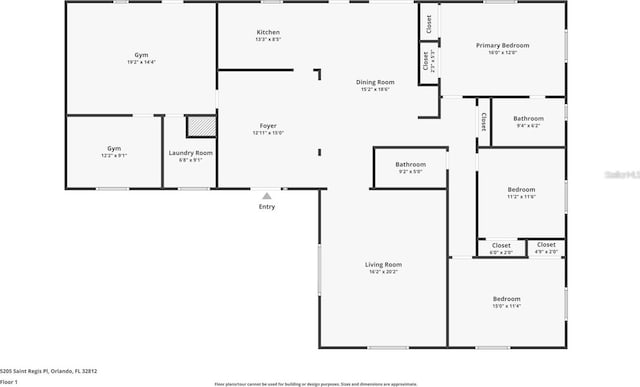 5205 Saint Regis Pl, Belle Isle, FL 32812 - floor plan