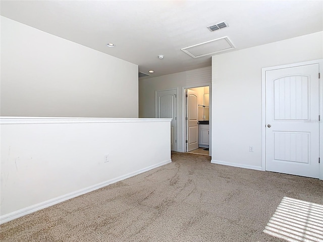 9432 Komika Ln, Winter Garden, FL 34787 - unfurnished room featuring attic access, visible vents, recessed lighting, carpet flooring, and baseboards