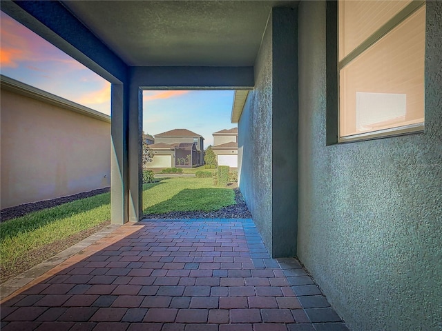 9432 Komika Ln, Winter Garden, FL 34787 - patio terrace at dusk with a yard