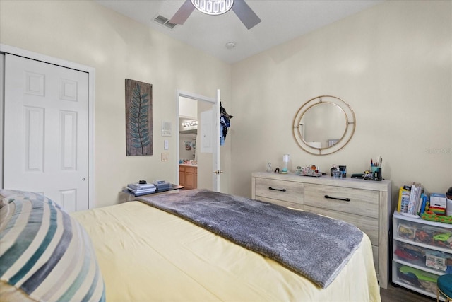 2808 Osprey Cove Pl Unit 201, Kissimmee, FL 34746 - bedroom with ceiling fan