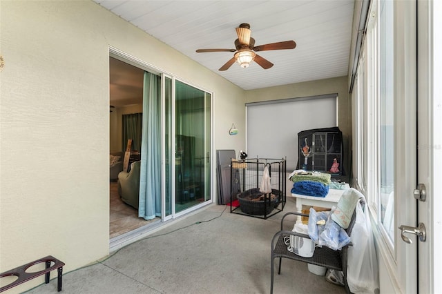 view of sunroom / solarium