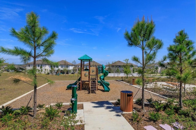 view of community jungle gym