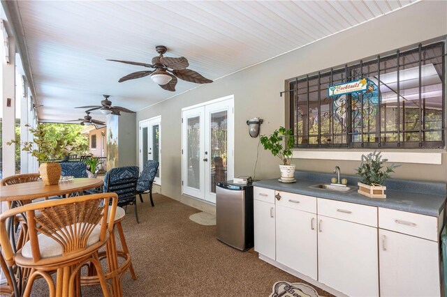 8 Trilby Br, Longwood, FL 32779 - sunroom / solarium featuring french doors and a sink