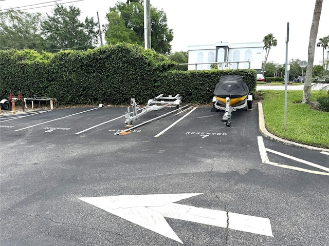 view of uncovered parking lot