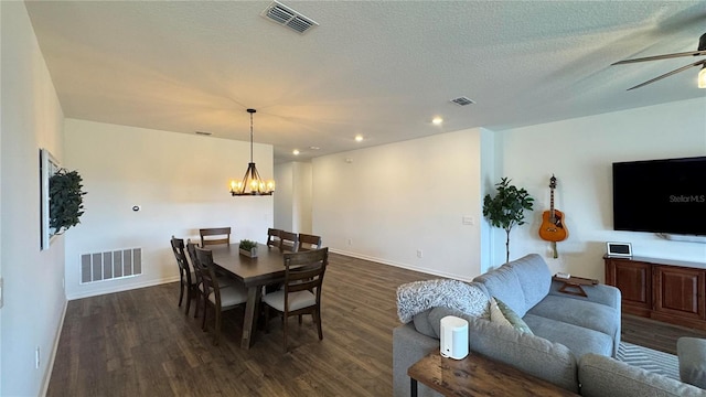 3330 Hanging Tide St, Winter Garden, FL 34787 - dining room featuring dark wood-type flooring and visible vents