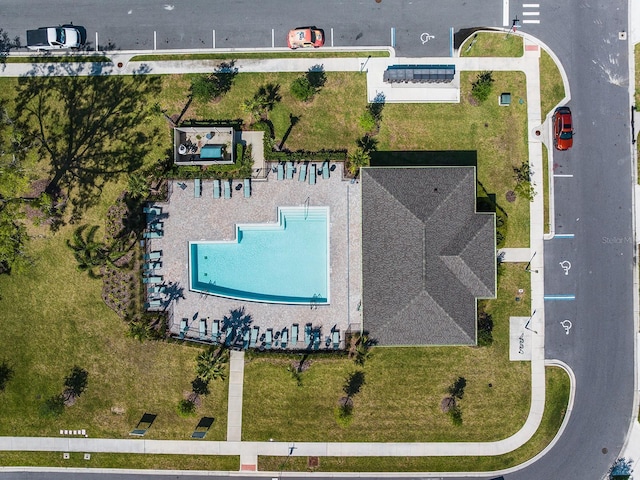 4012 Meandering Bay Dr, Apopka, FL 32712 - bird's eye view of a pool