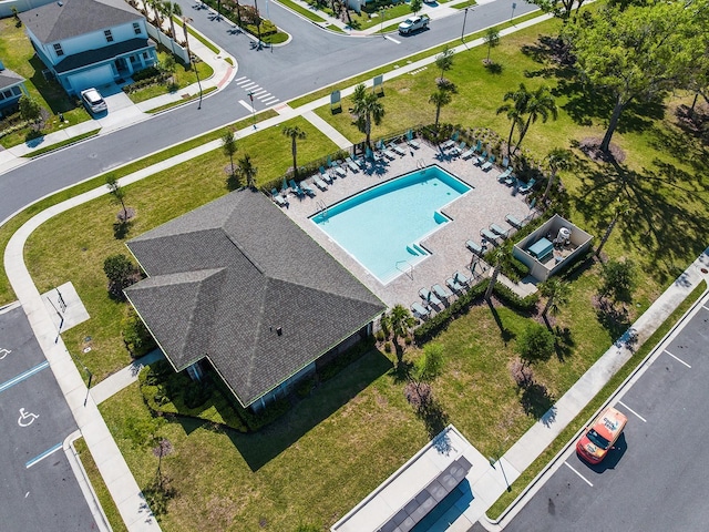 4012 Meandering Bay Dr, Apopka, FL 32712 - aerial view of a pool
