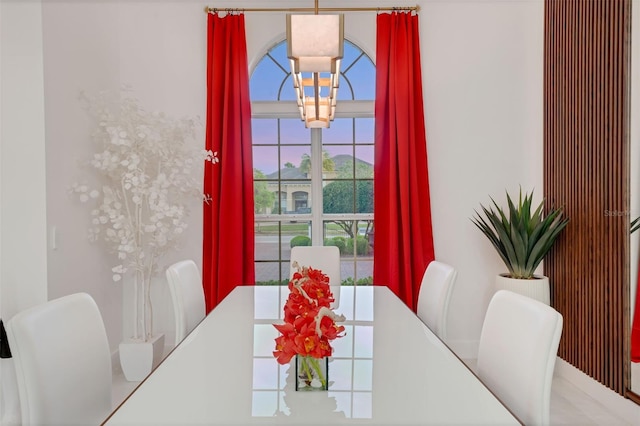 view of dining room