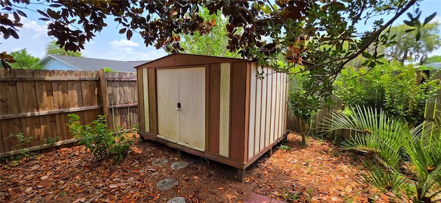 6277 Cranberry Ln W, Jacksonville, FL 32244 - view of shed with a fenced backyard
