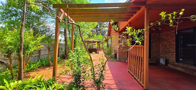 6277 Cranberry Ln W, Jacksonville, FL 32244 - view of patio with a pergola