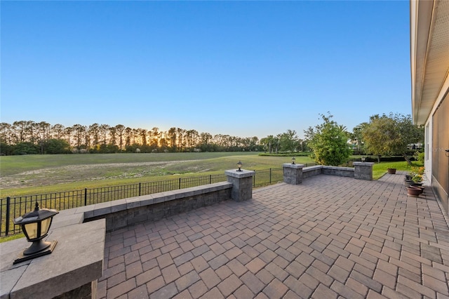 view of patio with fence