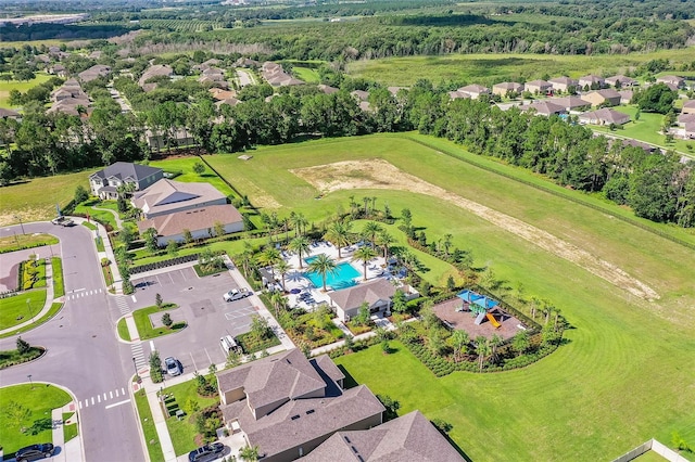 drone / aerial view featuring a residential view