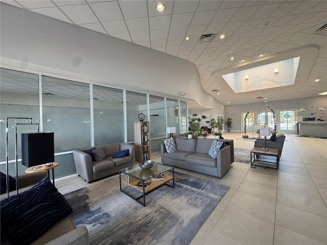3045 Yellow Lantana Ln, Kissimmee, FL 34747 - living room featuring light tile patterned flooring and recessed lighting