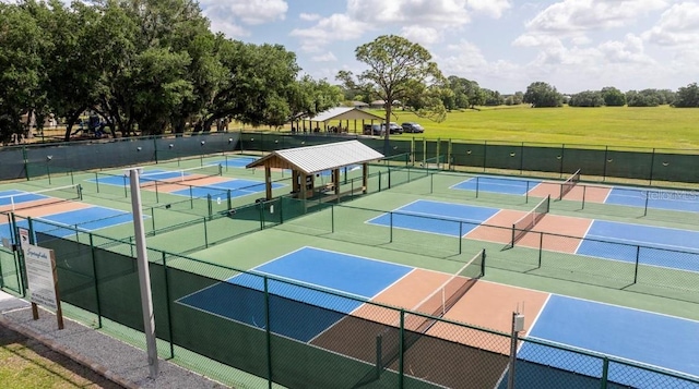 7908 Pine Glen Rd, Sebring, FL 33876 - view of tennis court with community basketball court