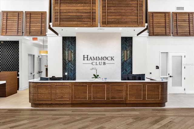 reception area with visible vents