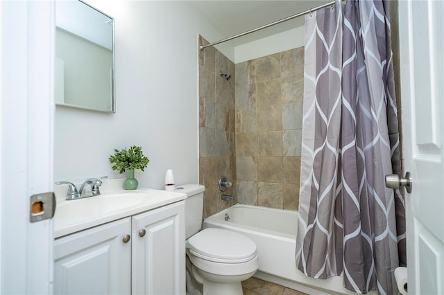 14796 SW 39th Cir, Ocala, FL 34473 - full bathroom with vanity and shower / bath combination with curtain